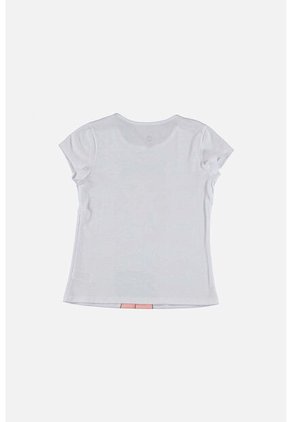 Camiseta De Mic Manga Corta Blanco Para Niña 6