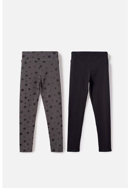 Paxk X2 Leggins De Mic Multicolor Para Niña 8