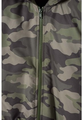 Chaqueta De Mic Con Cierre Verde Militar Para Niño 12