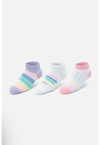 Medias X3 De Mic Multicolor Para Niña 8-10 MARCA MIC