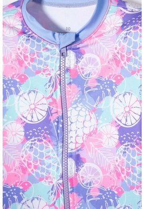 Vestido De Baño De Mic Con Cierre Multicolor Para Niña 8