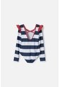 Vestido De Baño Mic Azul, Rojo Y Blanco Manga Larga Para Niña 10 de MARCA MIC
