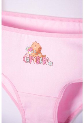 Pack X2 Panties De Capybara Rosa Y Blanco Para Niña 4