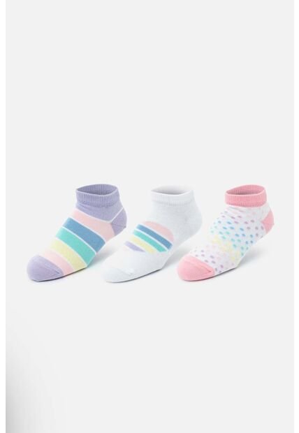 Medias X3 De Mic Multicolor Para Niña 8-10
