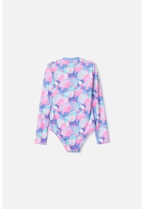Vestido De Baño De Mic Con Cierre Multicolor Para Niña 4