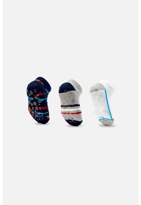 Medias X3 De Mic Multicolor Para Niño 8-10