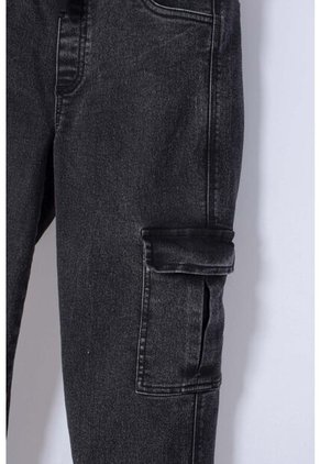 Jogger De Mic Con Bolsillos Negro Para Niño 4