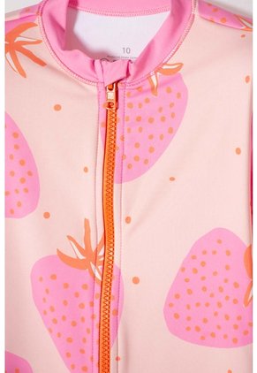 Vestido De Baño De Mic Manga Larga Multicolor Para Niña 14