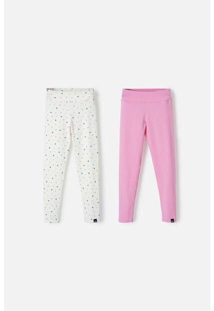 Leggins X2 De Mic Multicolor Para Niña 4