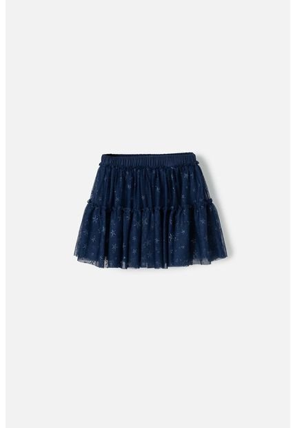 Falda De Mic Tipo Tutú Azul Para Niña 4