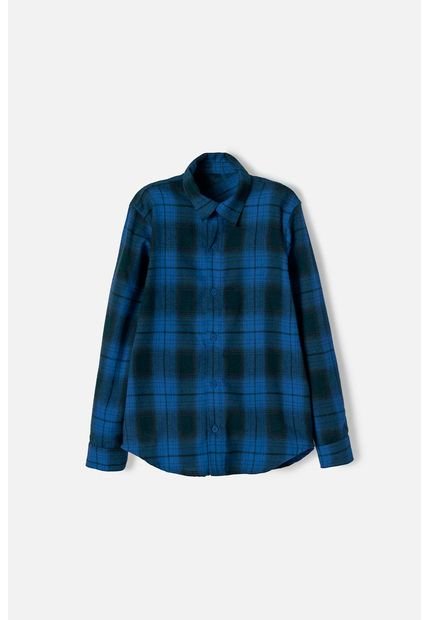 Camisa De Mic Manga Larga Azul Para Niño 8