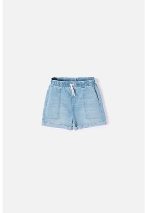 Short De Mic Con Cordón Azul Para Niña 10