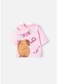 Camiseta De Capybara Rosa Pastel Manga Corta Para Niña 4 de MARCA MIC