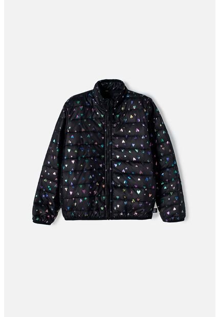 Chaqueta De Mic Con Cierre Negro Para Niña 10