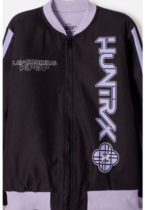 Chaqueta De K- Pop Demon Hunters Con Cierre Negro Para Niña