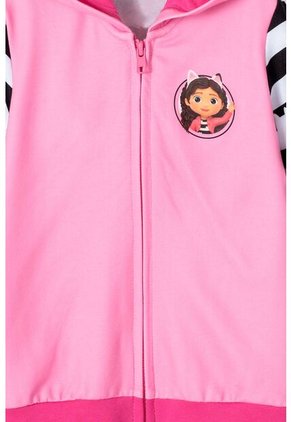 Buzo De Gabby's Dollhouse Abierto Rosado Para Niña 2T A 5T 3T