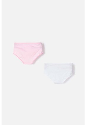 Pack X2 Panties De Capybara Rosa Y Blanco Para Niña 10