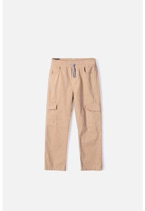 Jogger De Mic Con Cordón Caqui Para Niño 12