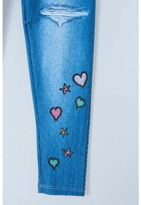 Leggins De Mic Azul Para Niña 8