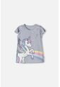 Camiseta De Mic Manga Corta Gris Para Niña 4 de MARCA MIC