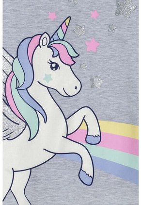 Camiseta De Mic Manga Corta Gris Para Niña 4