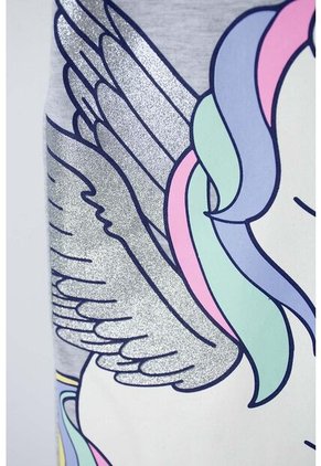 Camiseta De Mic Manga Corta Gris Para Niña 4