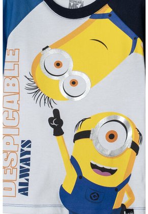 Camiseta De  Minions Multicolor Manga Corta Para Niño 2T A 5T 4T