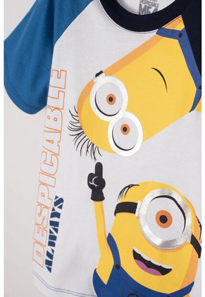 Camiseta De  Minions Multicolor Manga Corta Para Niño 2T A 5T 4T