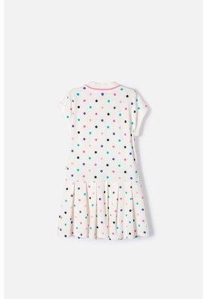Vestido Mic Marfil Corto Tipo Polo Para Niña 8