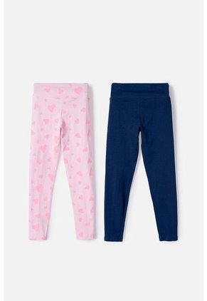 Pack X2 Leggins De Mic Multicolor Para Niña 6