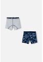 Pack X2 Boxer De Mic Gris Y Azul Para Niño 8 de MARCA MIC