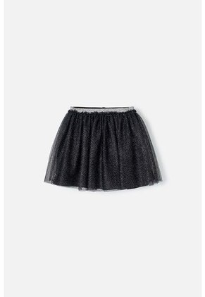 Falda De Mic Tipo Tutú Negra Para Niña 12