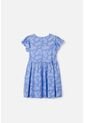 Vestido De Mic Manga Corta Azul Para Niña 10 de MARCA MIC