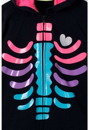 Buzo De Mic Catrina Con Capucha Negro Para Niña 8