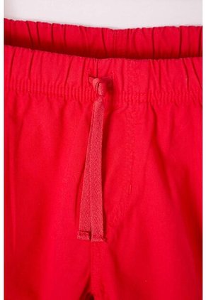 Bermuda De Mic Con Bolsillos Roja Para Niño 4