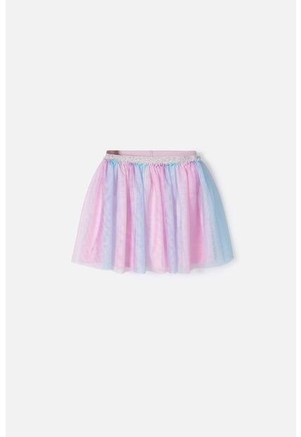 Falda De Mic En Tull Multicolor Para Niña 4