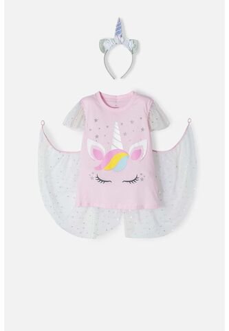 Camiseta Mic Multicolor Manga Corta Para Niña 10 MARCA MIC