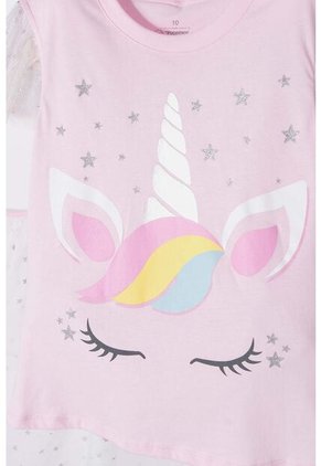 Camiseta Mic Multicolor Manga Corta Para Niña 10