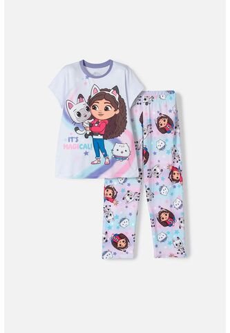 Pijama De Gabby’s Dollhouse Multicolor Para Niña MARCA MIC