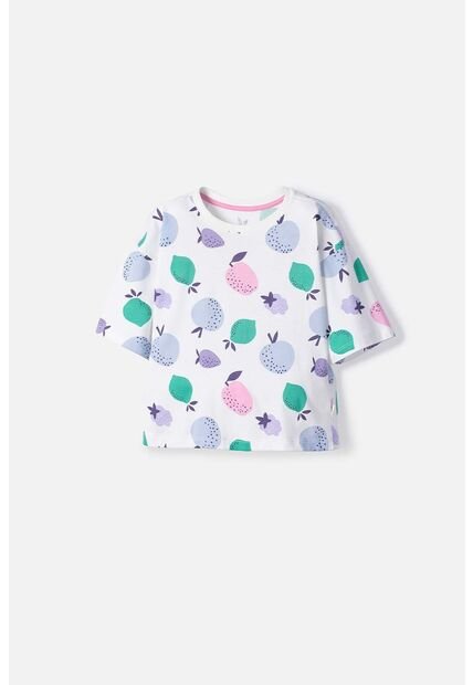 Camiseta De Mic Manga Corta Marfil Para Niña 6