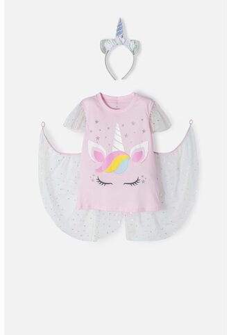 Camiseta Mic Multicolor Manga Corta Para Niña 10 MARCA MIC