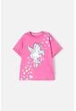 Camiseta De Mic Manga Corta Rosada Para Niña 8 de MARCA MIC