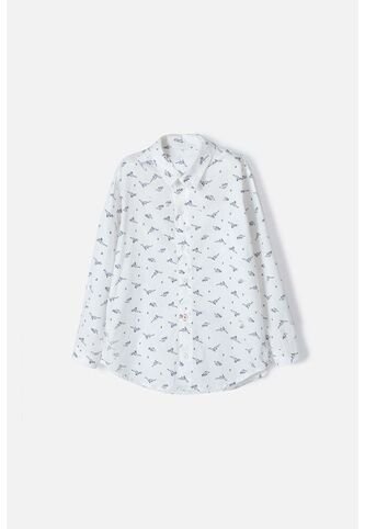 Camisa Mic Blanca Manga Larga Para Niño 10 MARCA MIC