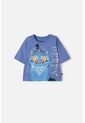 Camiseta De K- Pop Demon Hunters Manga Corta Azul Para Niña de MARCA MIC