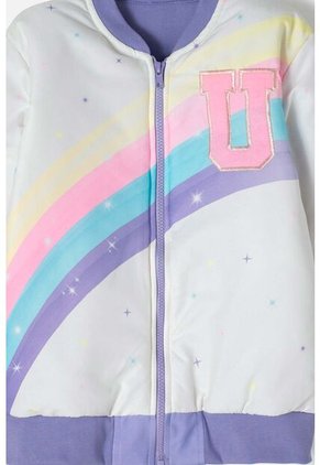 Chaqueta De Mic Con Cierre Multicolor Para Niña 4