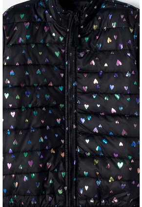 Chaqueta De Mic Con Cierre Negro Para Niña 4