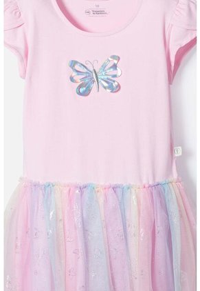 Vestido De Mic Con Falda En Tull Rosada Para Niña 10