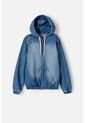 Chaqueta Mic En Denim Azul Medio Con Apliques De Estrellas Para Niña 6 de MARCA MIC