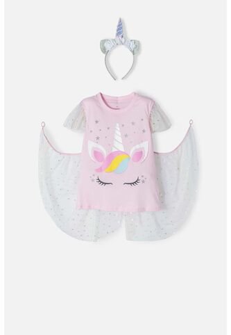 Camiseta Mic Multicolor Manga Corta Para Niña 4 MARCA MIC