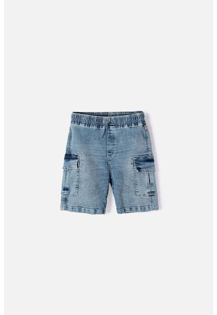 Bermuda De Mic Con Cordón Azul Para Niño 4